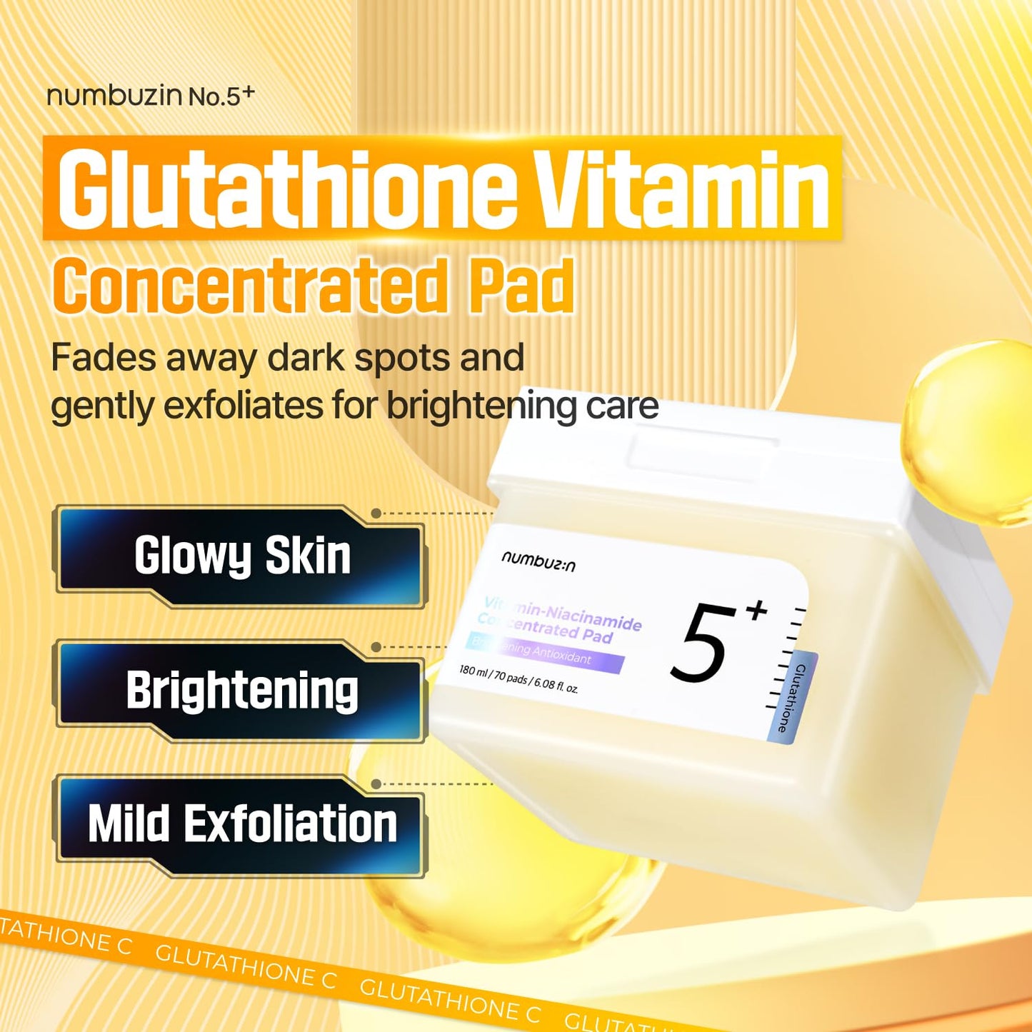 Numbuzin - No.5 Vitamin-Niacinamide Concentrated  pads