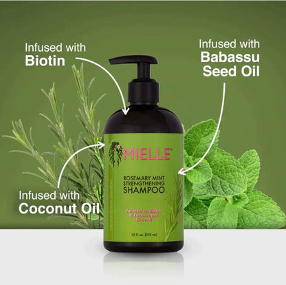 Mielle Organic Rosemary Mint Strengthening Shampoo
